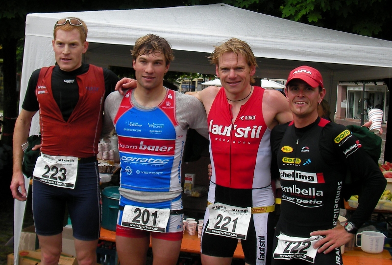 TriathlonGem�nden07_Sieger_Henneberger(2)Nordmeyer(1)Diekow(3)Vonach(4)von links